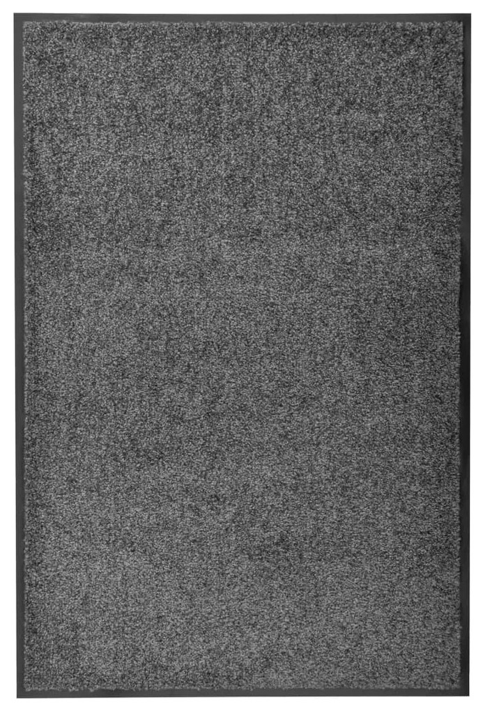 vidaXL Covoraș de ușă lavabil, antracit, 60 x 90 cm