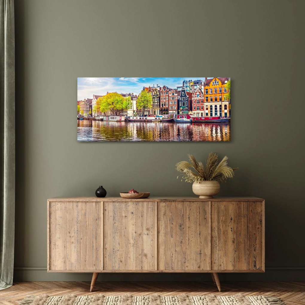 Tablou - Case dansatoare, Amsterdam (120x50 cm)