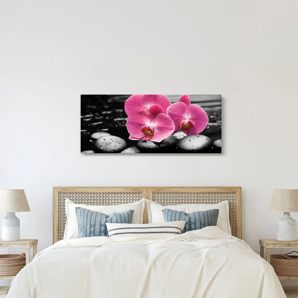 Tablou - Orhidee roz (120x50 cm)