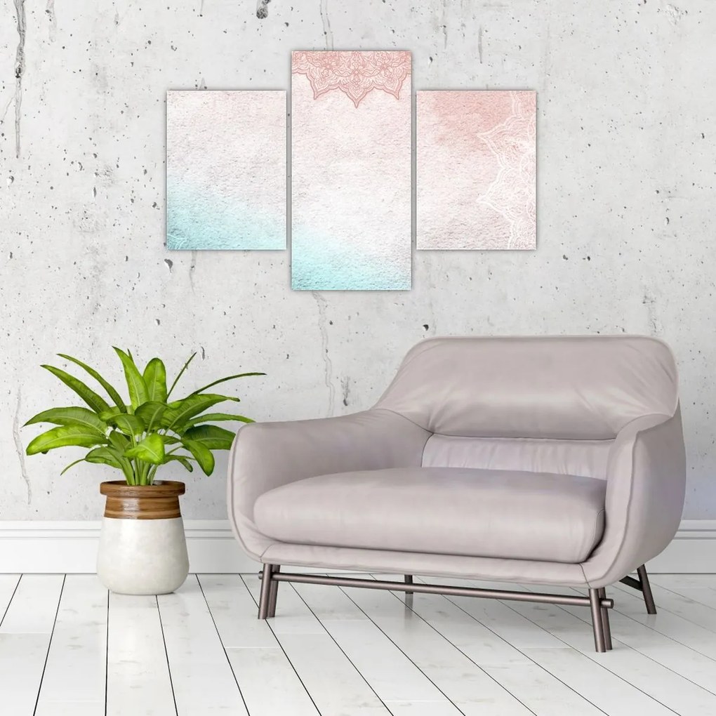 Tablou - Mandala pe zid 2 (90x60 cm)