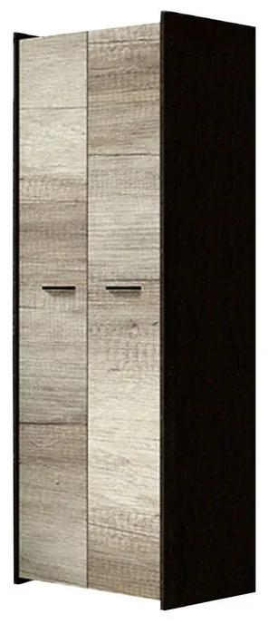 Mokka 01 Dulap cu două uși stejar canterbury - stejar gri country