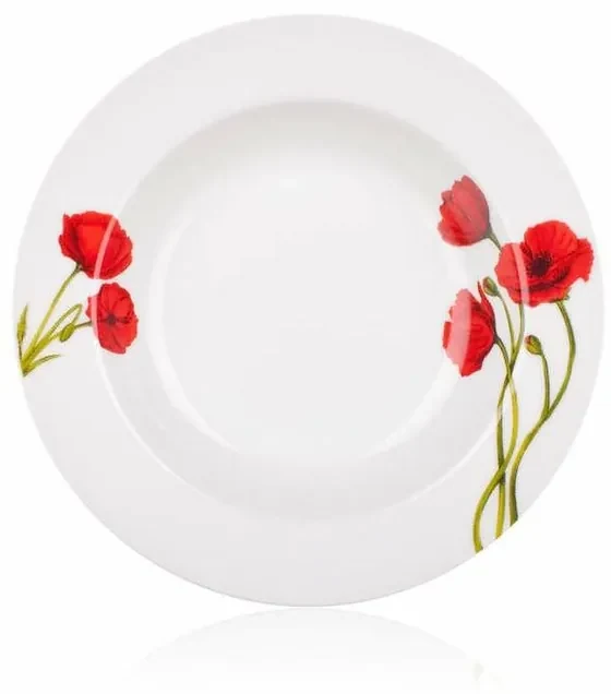 FaB Blanch (Red) - FAB400 3枚セット Set farfurii BANQUET Red Poppy 18 piese | BIANO