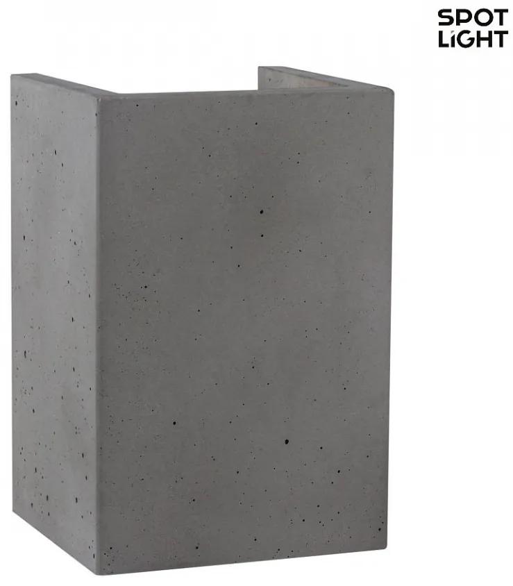 Aplica, beton, gri, 10 x 15 x 9 cm
