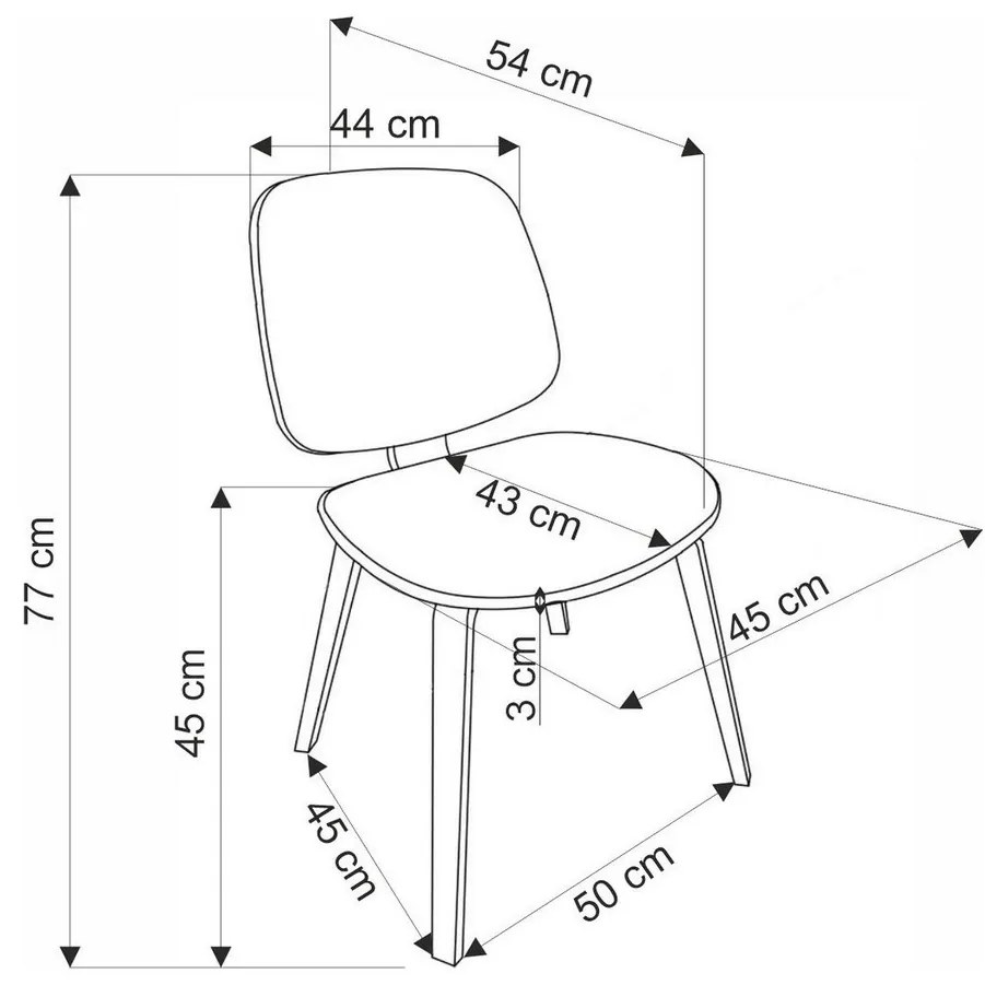 Scaun de bucătărie Wrenley, gri / nuc