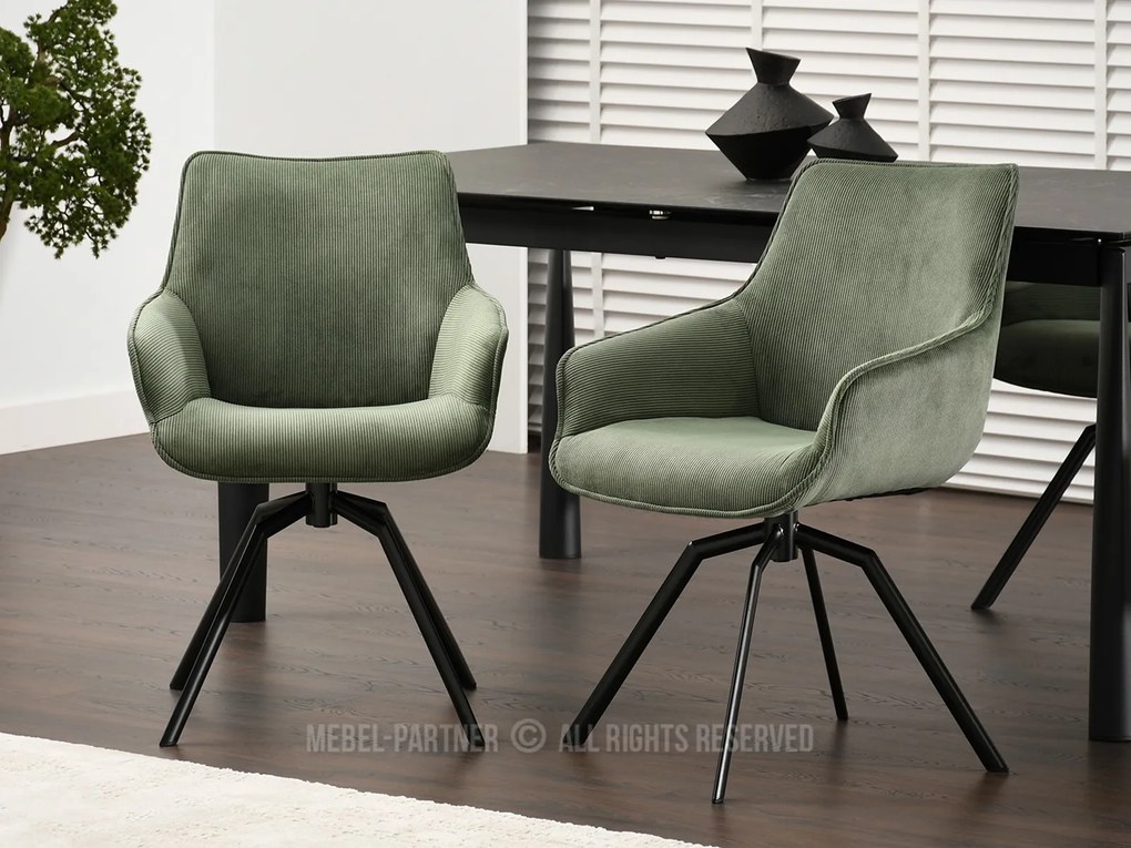 Scaun Liam (verde + negru). Promo -19%. 1111112