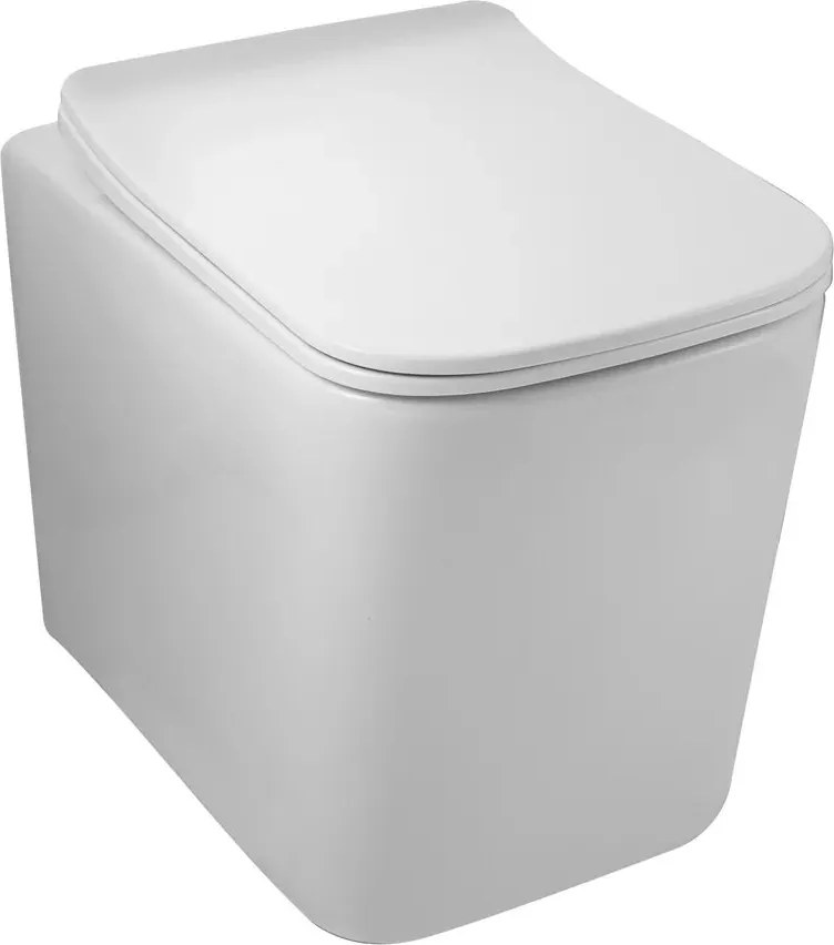 Vas wc rimless cu capac soft-close Balneo Luga alb