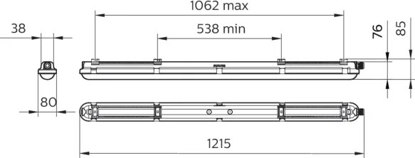Philips - Corp de iluminat tehnic tip fluorescent LED CORELINE LED/25W/230V 120 cm IP66