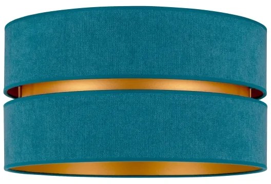 Plafonieră Duolla DUO 1xE27/40W/230V d. 40 cm turcoaz/auriu