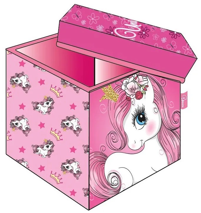 Unicorn Princess depozitare jucării 30×30×30 cm