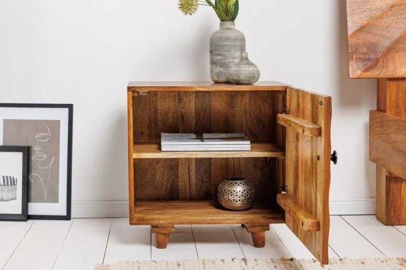 Noptiera din lemn de mango Scorpion 50cm, maro