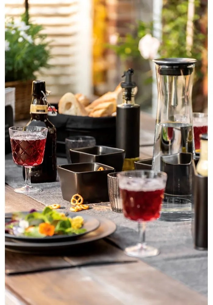 Boluri de servire negru-mat 3 buc. din ceramică Snack &amp; Dip – Wenko