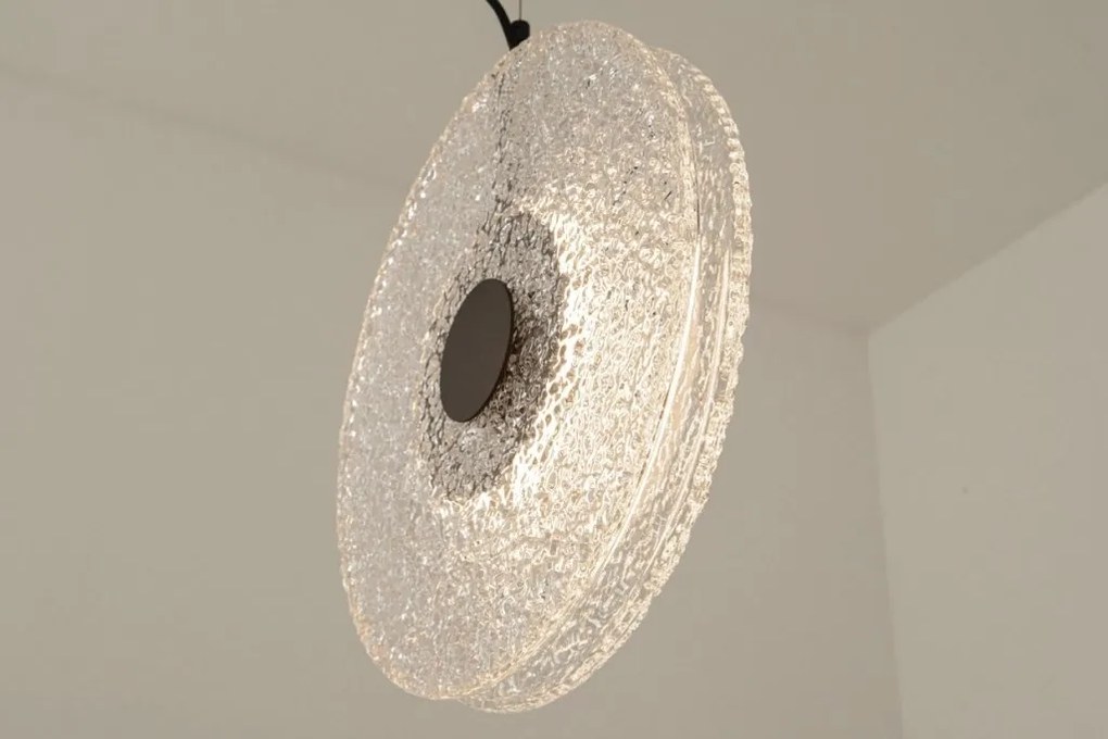 Lustra design modern LED DECO negru/ transparent