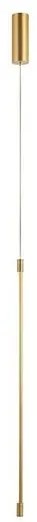 Pendul, lustra LED design liniar Fizz auriu
