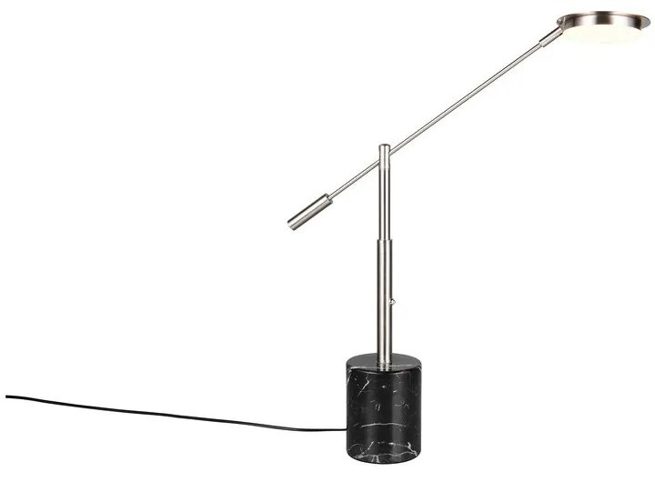 Veioză neagră-argintie LED (înălțime 65 cm) Fiore – Trio Select