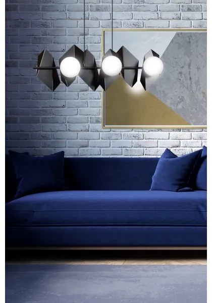 Lustră pe cablu DRIFTON 6xE14/10W/230V negru