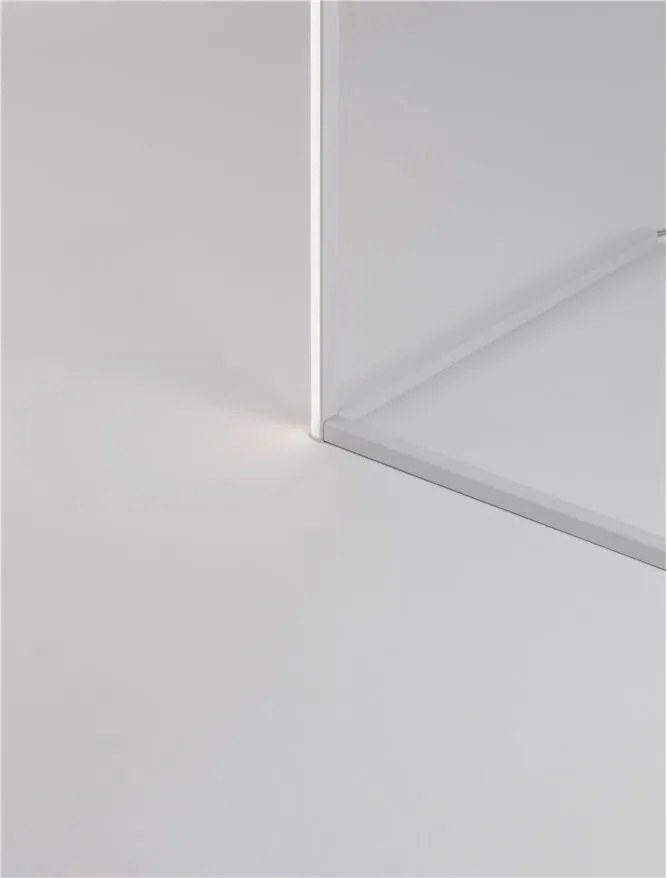 Lampadar LED design modern liniar V-LINE alb