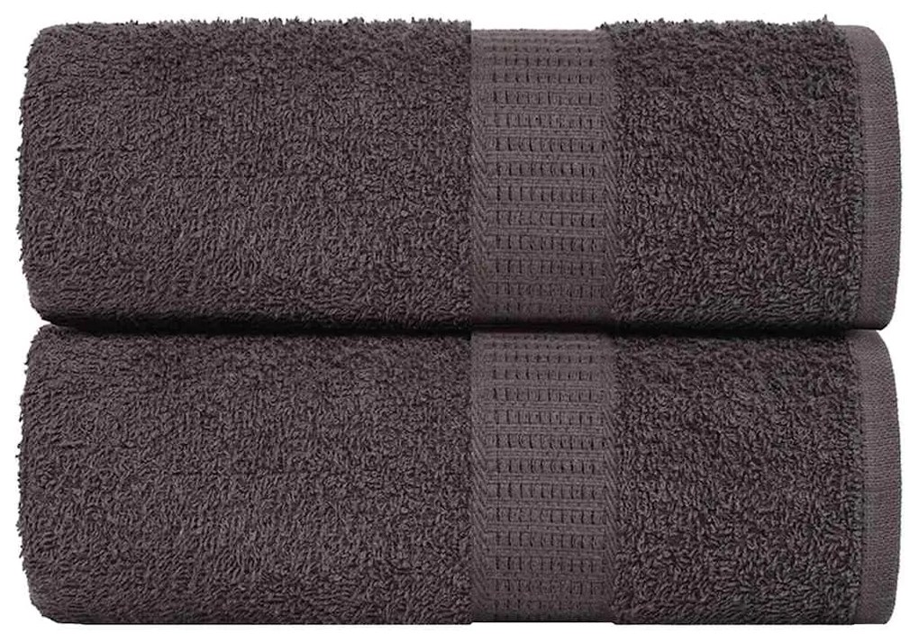 vidaXL Prosoape de baie 2 buc. FROGN antracit 30x30 cm 100% bumbac