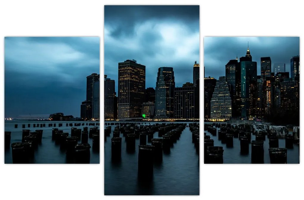 Tablou - Privire spre Zgârâie nori din New York (90x60 cm)