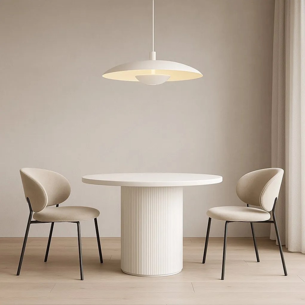 Lustra suspendata LED BOLTON 8867 alb crem