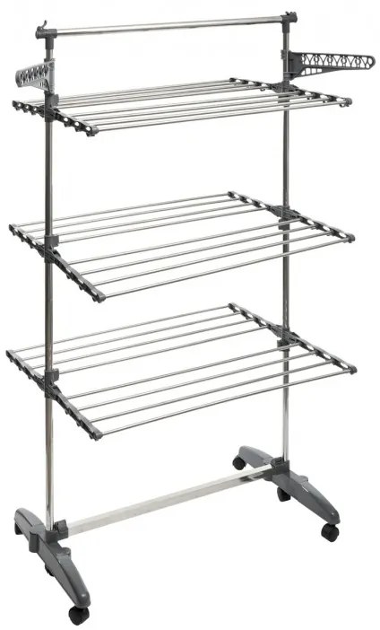 Uscator rufe Nubie Plus, inox, 24 metri, 170 x 66 x 153 cm
