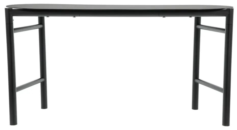 Bancă de grădină neagră din metal Disc – Zone