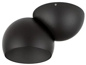 Spot LED aplicat aluminiu LUSA negru