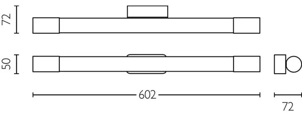 Aplică pentru oglindă de baie Philips ROVER LED/10W/230V IP44 negru