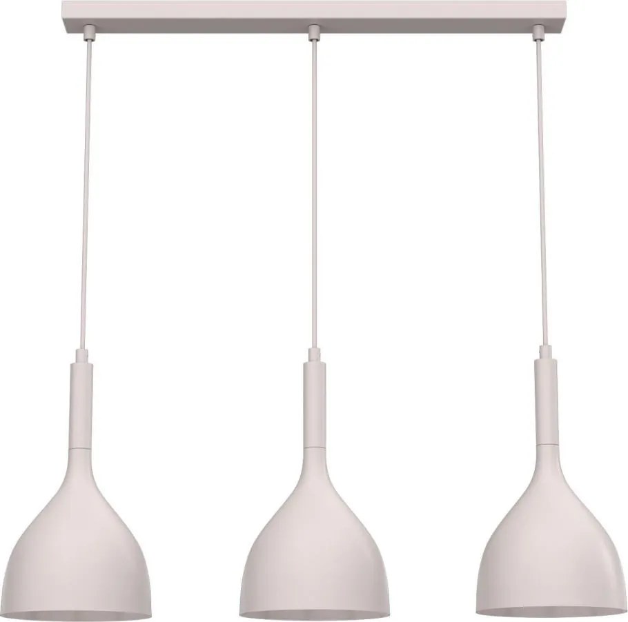 Lustră pe cablu NOAK 3xE27/15W/230V crem