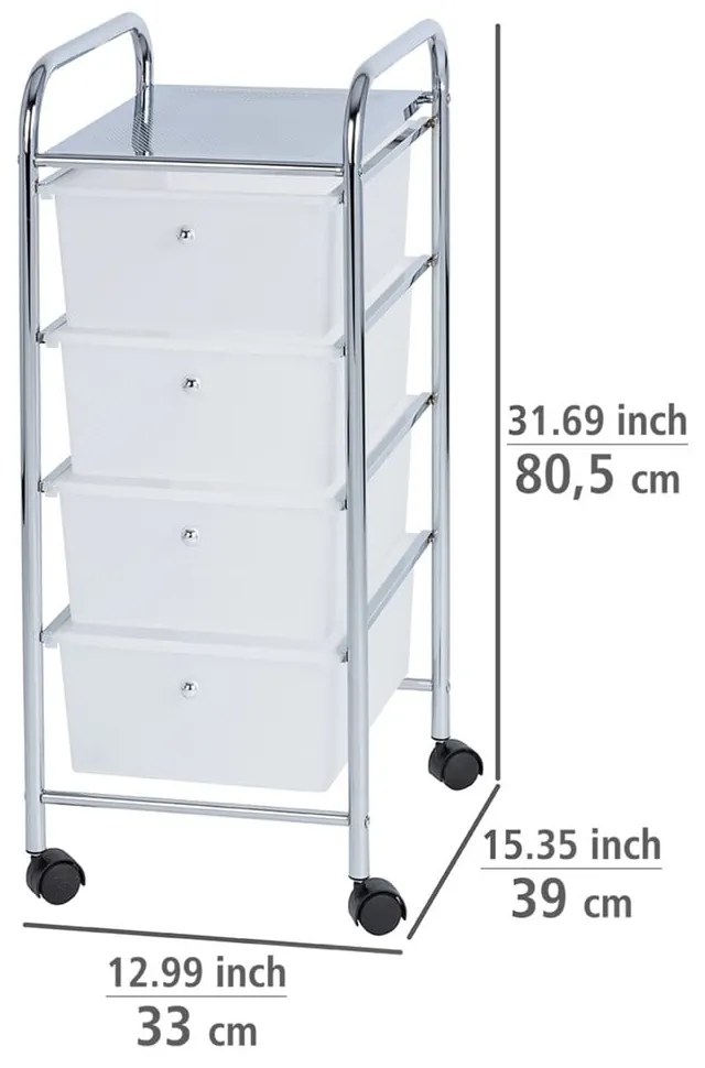 Raft mobil pentru baie, 4 compartimente, Wenko Messina