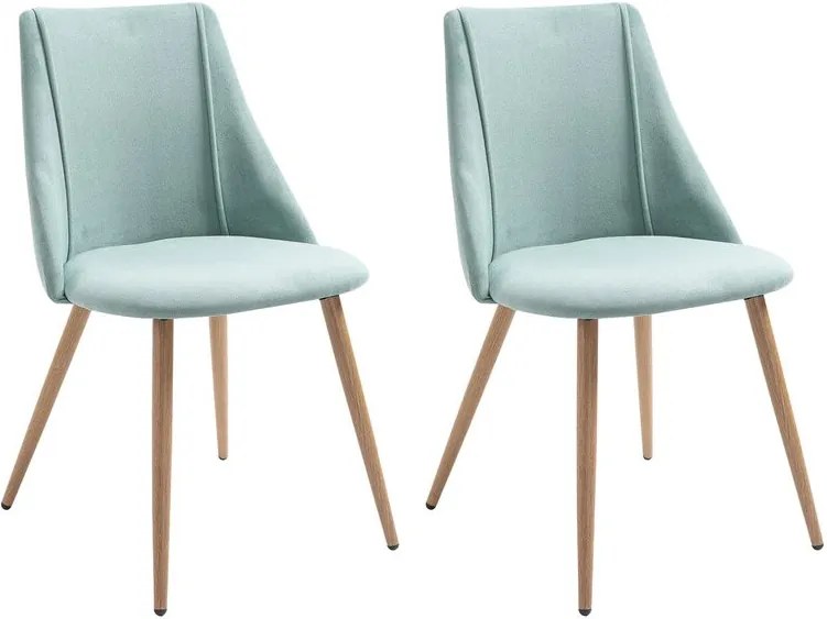Set de 2 scaune Alviso, verde, 83 x 49 cm