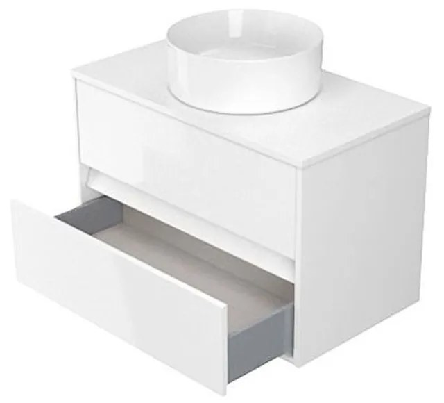 Dulap pentru lavoar, 53x79x45 cm, 2 sertare, alb
