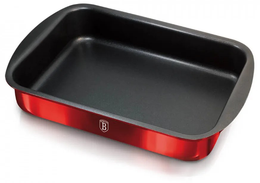 Tava pentru cuptor dreptunghiulara 40x28.5 cm Burgundy Metallic Line Berlinger Haus BH 1541