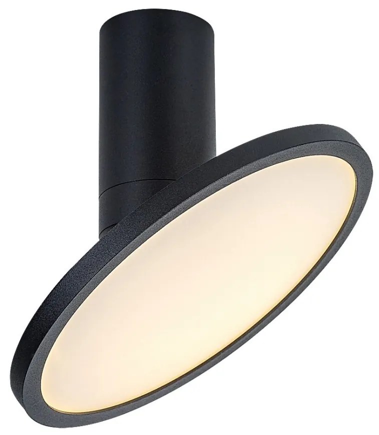 Plafoniera LED din metal negru reglabila Ovidia