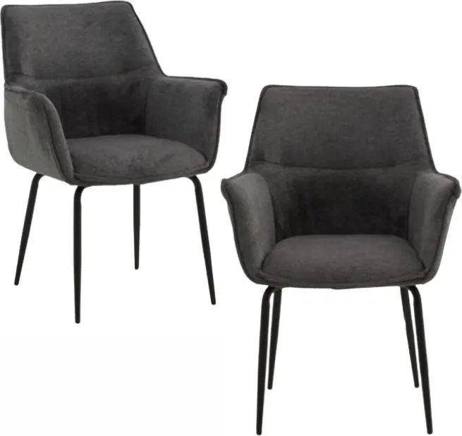 Scaun tip fotoliu NEBO, tesatura, structura metalica - MARO