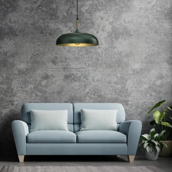 Lustră pe cablu Brilagi ABRAHAM 1xE27/60W/230V d. 45 cm verde