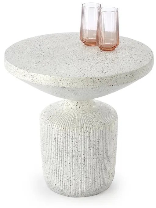 Masuta de cafea Giza alba - H53 cm