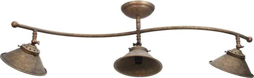 Lustra tavan cu 3 abajure din alama directionabile Vintage Soul