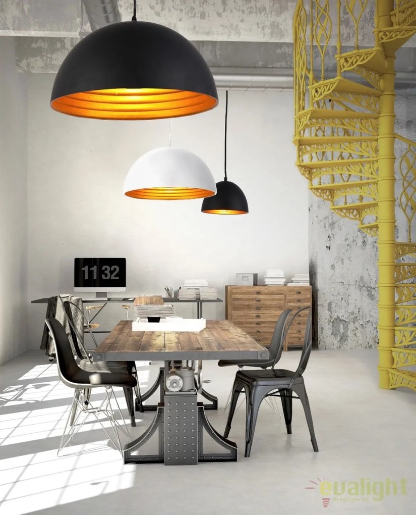 Pendul modern design nordic 18cm MODENA negru/auriu