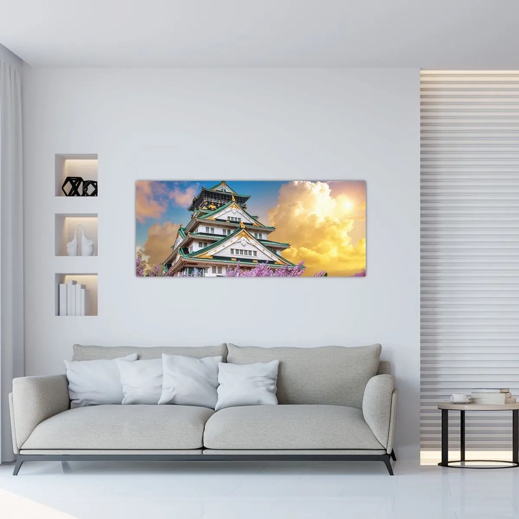 Tablou - Castelul Osaka (120x50 cm)