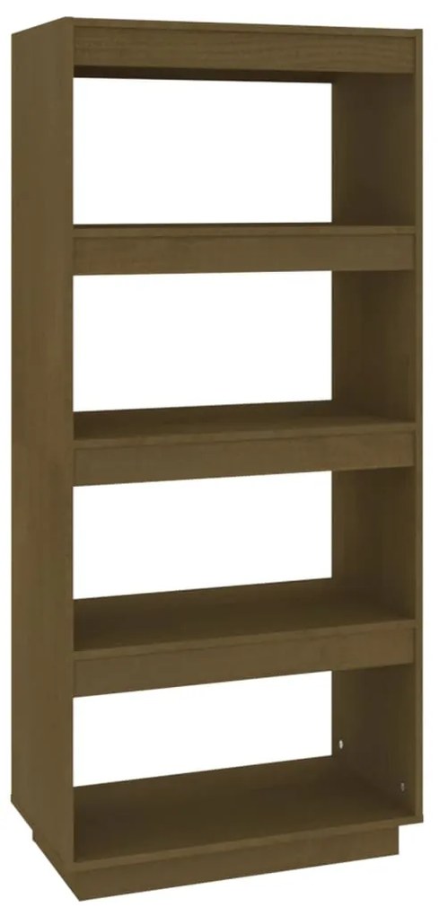 810872 vidaXL Bibliotecă/Separator cameră, maro miere, 60x35x135 cm lemn pin