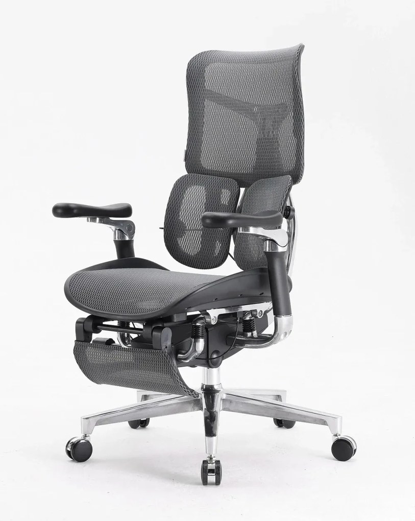 RESIGILAT- Scaun ergonomic SIHOO DORO S300 ADAPTIVE, cotiere 6D ultra moi, suport lombar adaptiv, spătar reglabil pe inaltime, mecanism multifunctional inclinare/blocare, pivotant, Mesh, Negru