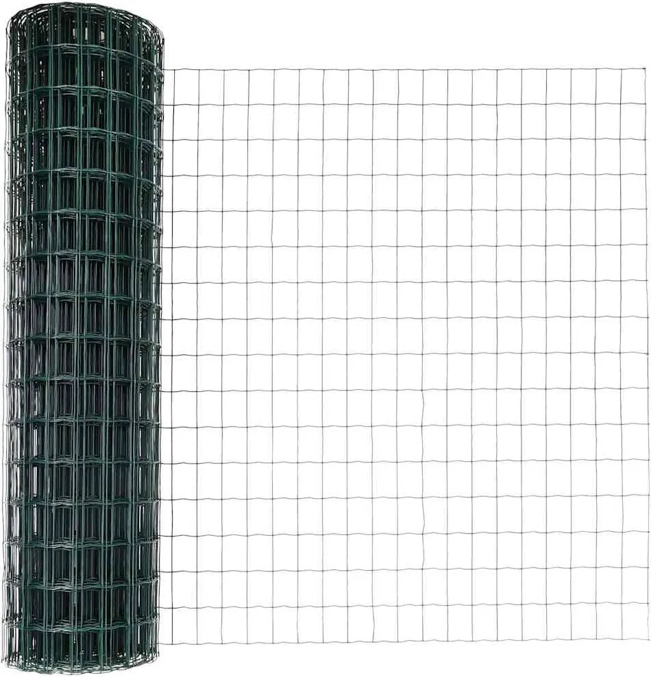 vidaXL Gard cu Stâlp Verde 1,2 x 10 m Oțel și PVC