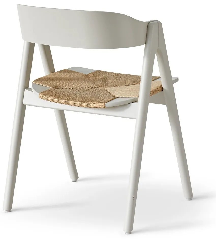 Scaun din lemn de fag și șezut din ratan Findahl by Hammel Mette, bej