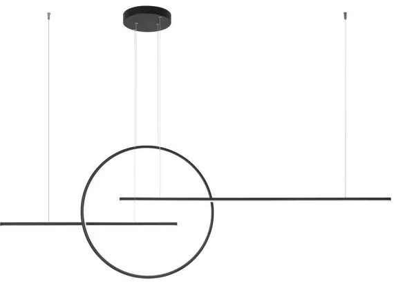 Lustră LED dimabilă pe cablu Redo 01-1737 GIOTTO LED/56W/230V negru