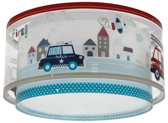 Plafonieră pentru copii POLICE 2xE27/60W/230V Dalber 60616