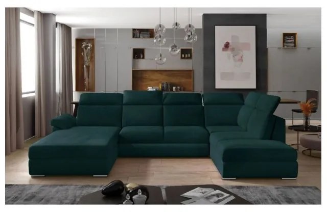 Colțar Evanell 336cm verde