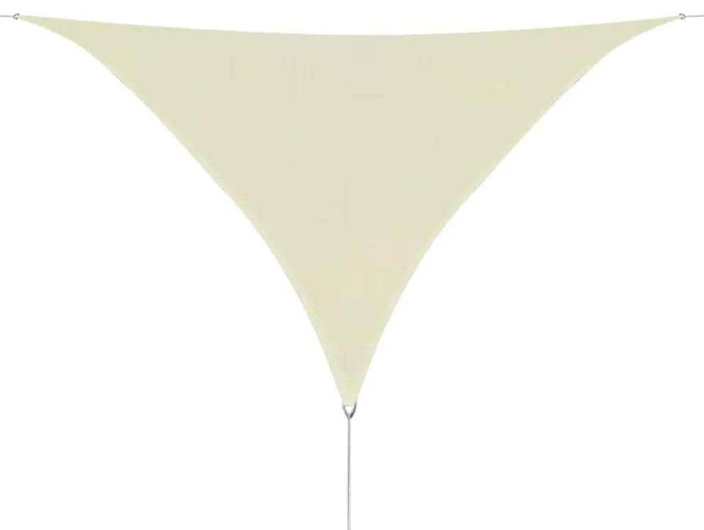 Panza parasolar din HDPE triunghiulara 5 x 5 x 5 m, Crem Crem, 5 x 5 x 5 m