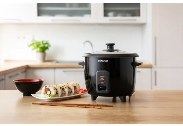 Aparat de gătit orez 300W/230V 0,6l negru Sencor