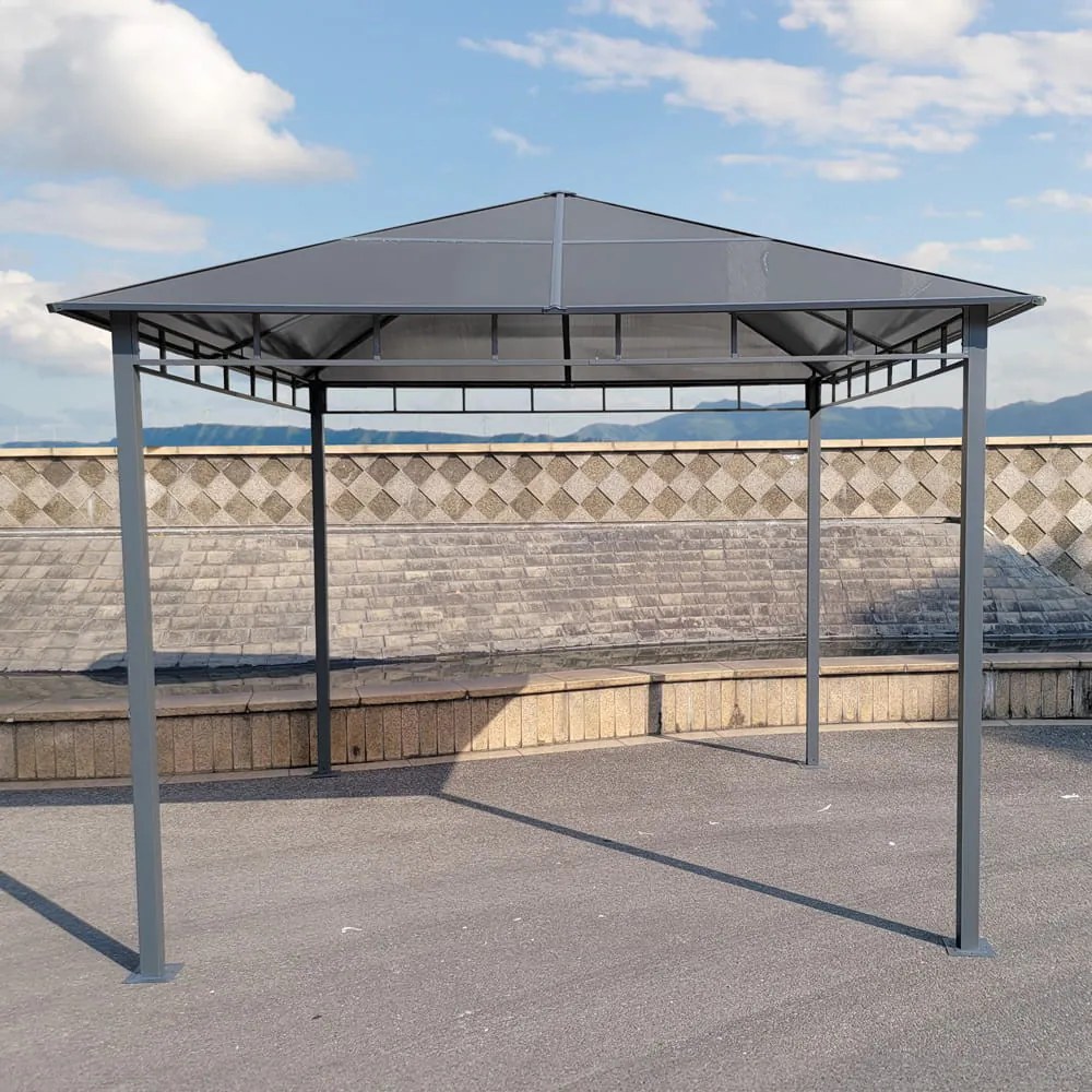 Foișor de grădină Dari cu acoperiș din policarbonat 3x3 m