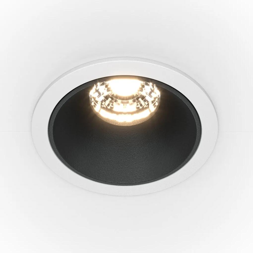 Spot LED incastrabil design tehnic Alpha alb, negru, 4000K